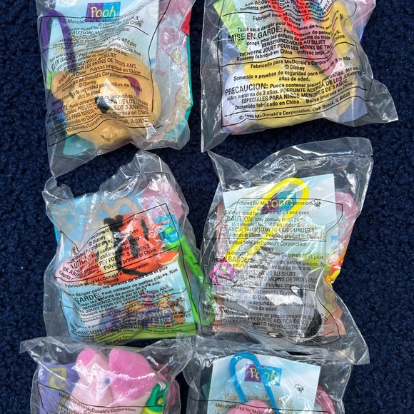 Winnie The Pooh McDonald’s Happy Meal toys NEW UNOPENED 1999 set of 8 - Picture 6 of 6